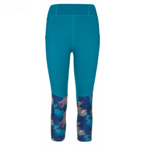 Women's 3/4 fitness leggings Kilpi SOLAS-W TURQUISE