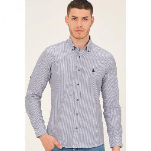G768 DEWBERRY MEN'S SHIRT-NAVY BLUE