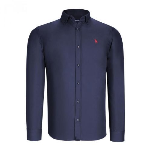 G725 DEWBERRY MEN'S SHIRT-LIGHT NAVY BLUE