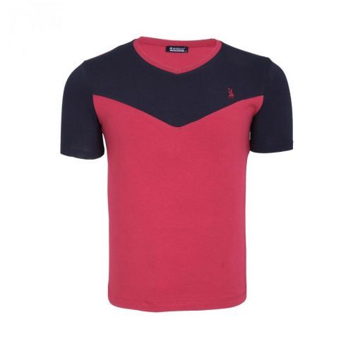 T8591 DEWBERRY MEN'S T-SHIRT-LIGHT BURGUNDY
