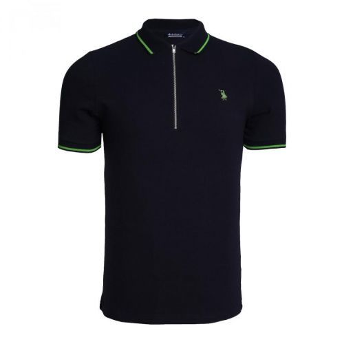 T8595 DEWBERRY MENS TSHIRT-NAVY BLUE