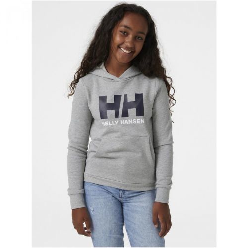 Light grey children's brindle hoodie HELLY HANSEN - Girls