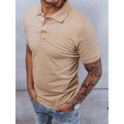 Koszulka polo beżowa Dstreet PX0541