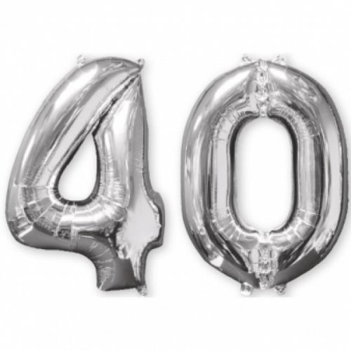 Amscan Fóliový balón 40 - strieborný