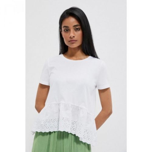 Cotton blouse with a frill