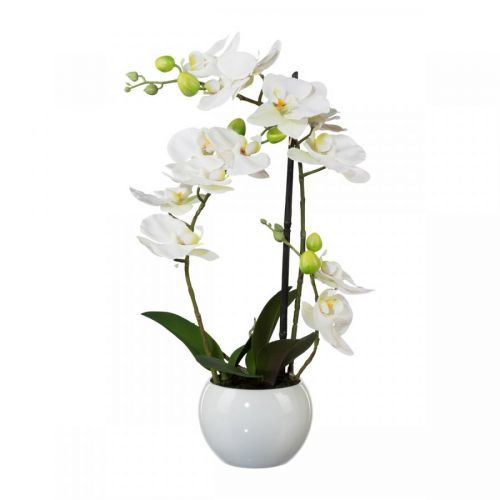 Umelá Orchidea v kvetináči, 42 cm