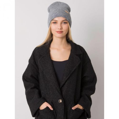 RUE PARIS Dark gray knitted hat