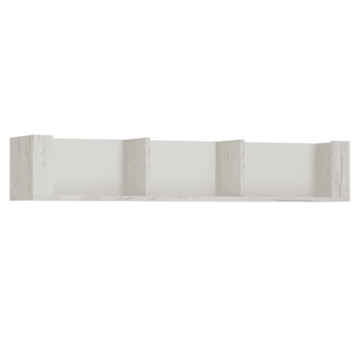 KONDELA Polica typ 61, biela craft, ANGEL