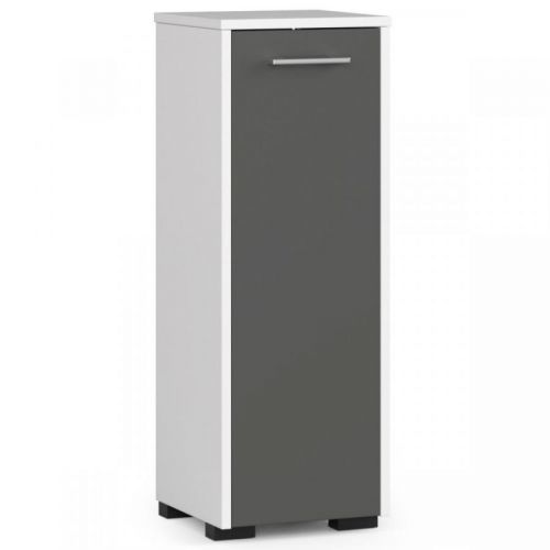 Stojící koupelnová skříňka FIN 30 cm bílo-šedá