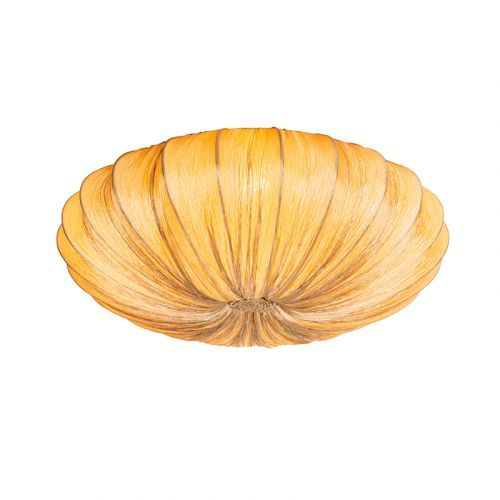 Design plafondlamp beige zijden 60 cm 5-lichts - Plu