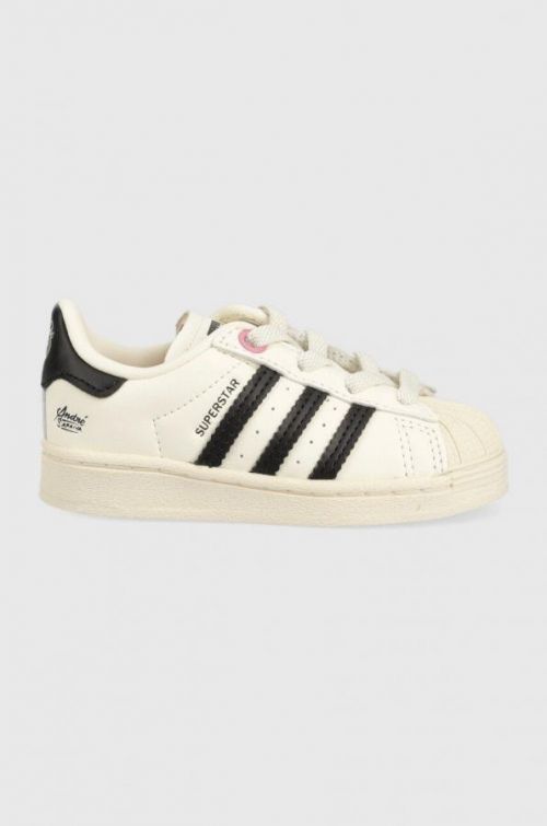 Detské tenisky adidas Originals béžová farba