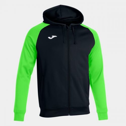 ACADEMY IV ZIP-UP HOODIE BLACK FLUOR GREEN