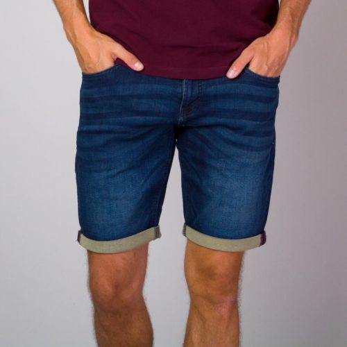 Pánske šortky tmavomodrej farby 14261