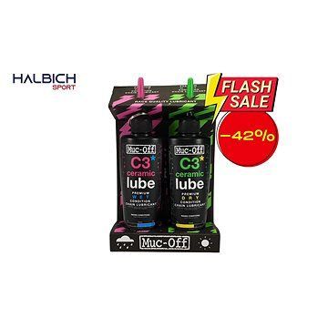 Muc-Off C3 Wet and Dry lube 2× 120 ml