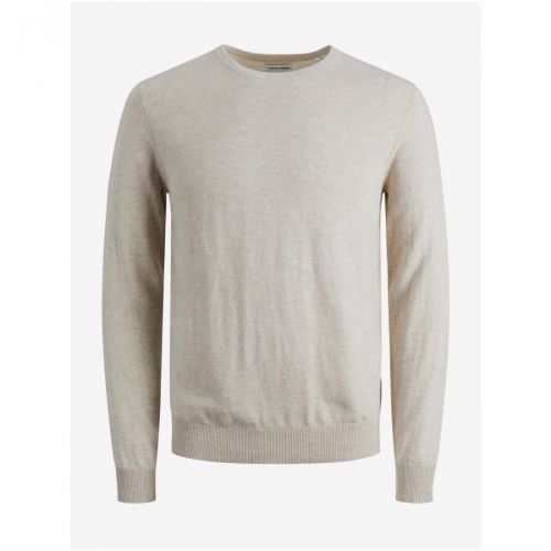 Cream Basic Sweater Jack & Jones Emil - Men