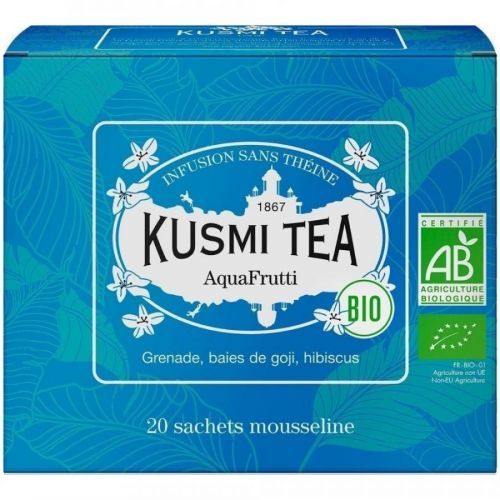 Ovocný čaj AquaFrutti Kusmi Tea 20 mušelínových sáčkov