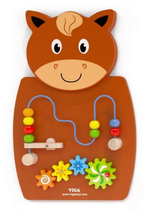 Vzdelávacia nástenná hračka - Koník Activity wall panel