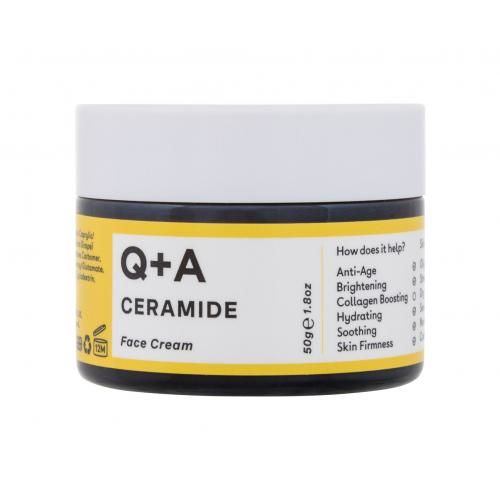 Q+A Ceramide Barrier Defence Face Cream 50 g denný pleťový krém na veľmi suchú pleť; na dehydratovanu pleť; na rozjasnenie pleti