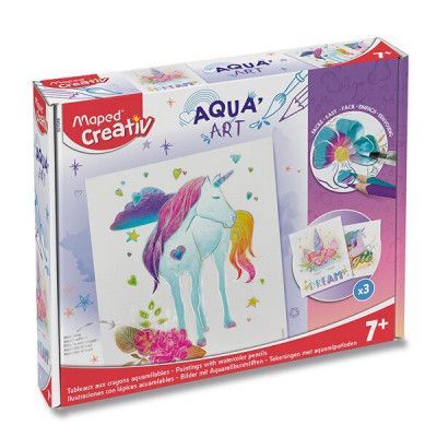 Súprava Maped Creativ - akvarelové obrázky - Jednorožec