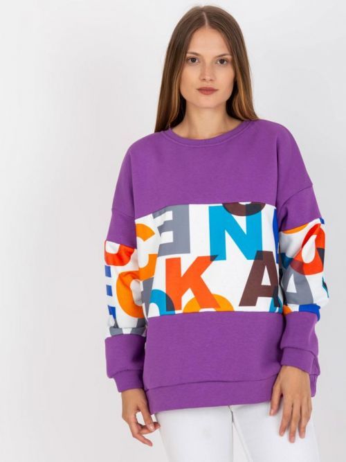 Mikina EM BL 627.91 tmavo fialová S / M