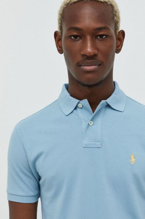 Bavlnené polo tričko Polo Ralph Lauren jednofarebný