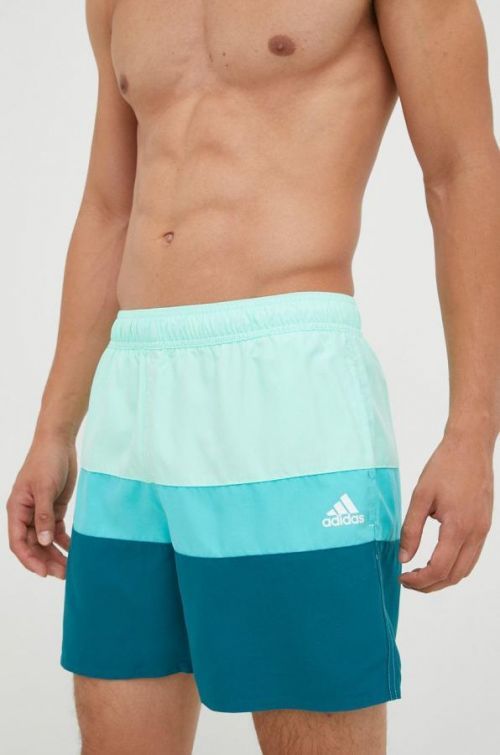 Plavkové šortky adidas Performance zelená farba