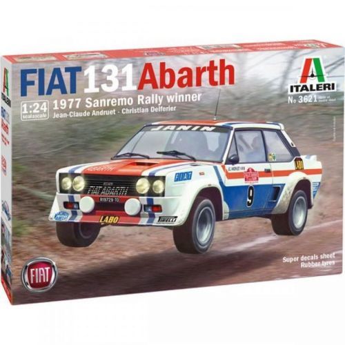 Italeri Model Kit auto Fiat 131 Abarth 1977 San Remo Rally Winter