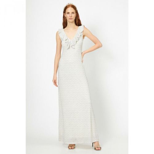 Koton Women's V-Neck Dress Evening Dress