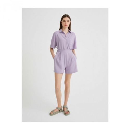 Koton Women's Purple Shorts & Bermuda