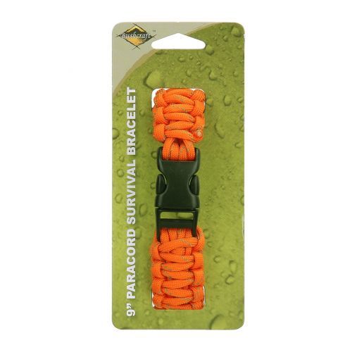 Vojenský náramok BCB Paracord 9 - oranžový, L