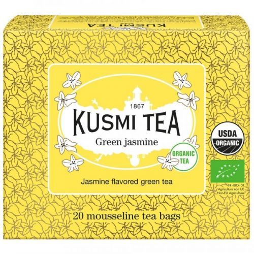 Zelený čaj JASMINE Kusmi Tea 20 mušelínových sáčkov