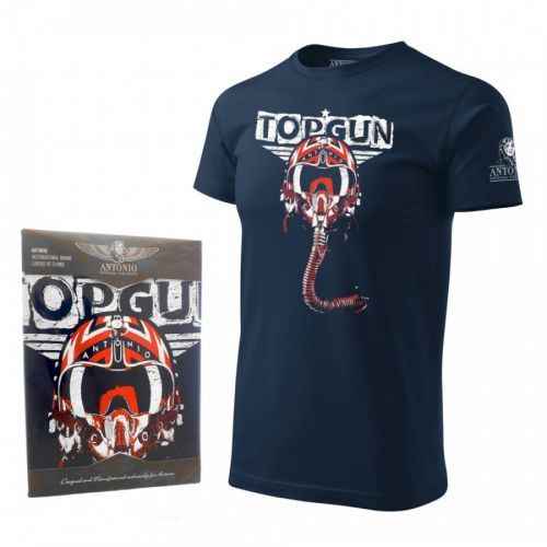 Tričko Antonio s pilotnou helmou TOPGUN - navy, XL