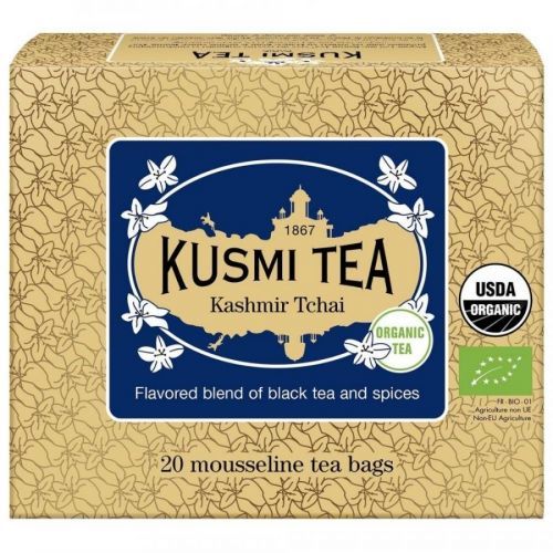 Čierny čaj KASHMIR TCHAI Kusmi Tea 20 mušelínových sáčkov