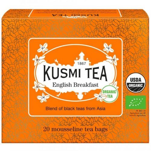 Čierny čaj ENGLISH BREAKFAST Kusmi Tea 20 mušelínových sáčkov