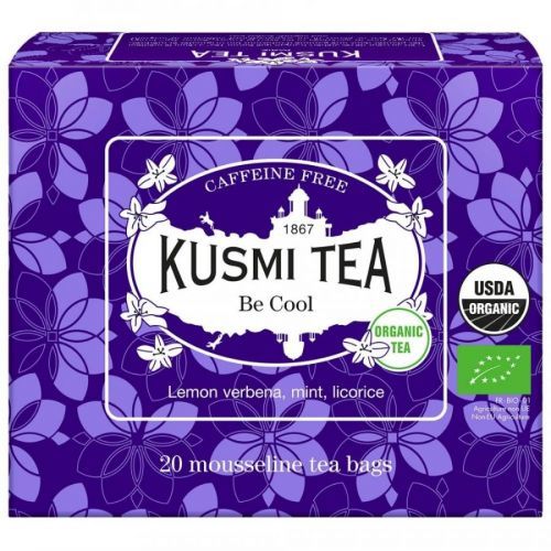 Bylinný čaj BE COOL Kusmi Tea 20 mušelínových sáčkov