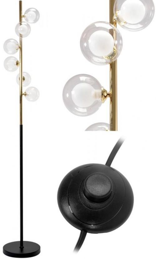 Stojací lampa APP917-6F zlatá
