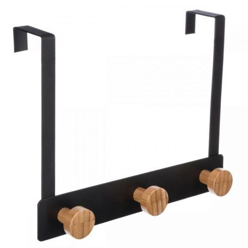 Věšák na dveře Bamboo Black
