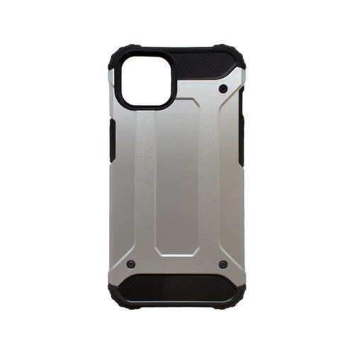mobilNET plastové puzdro iPhone 13, strieborné, Military