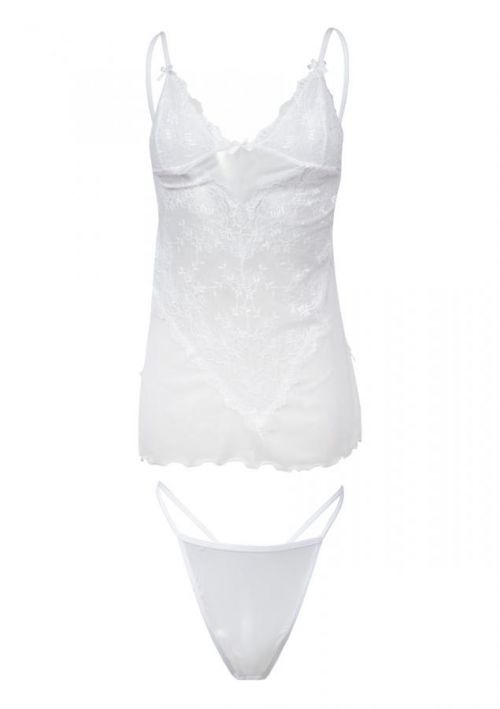 DKaren Set Stacy White XS