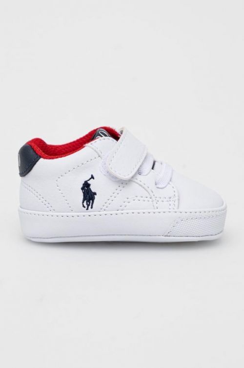 Topánky pre bábätká Polo Ralph Lauren biela farba,