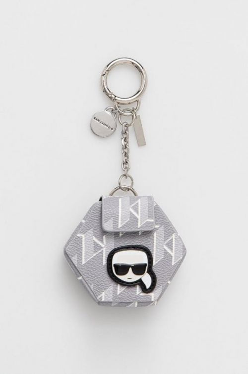 Kľúčenka Karl Lagerfeld šedá farba