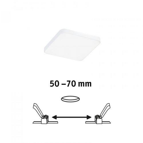 Paulmann Veluna Edge IP44 4000K stmievateľné 9x9cm