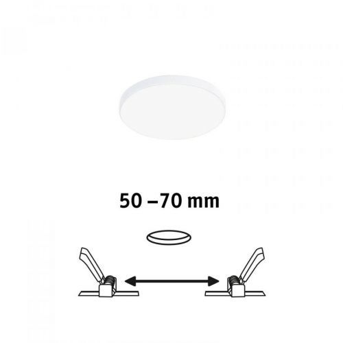 Paulmann Veluna Edge IP44 4000K stmievateľné Ø 9cm