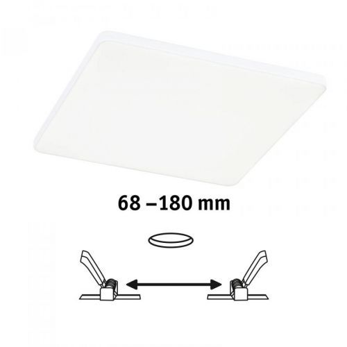 Paulmann Veluna Edge IP44 4000K stmievateľné 20x20