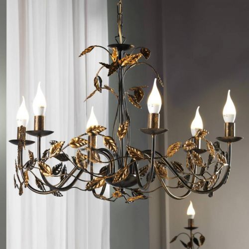 Luster Collana kov 6-plameňový, bronzová