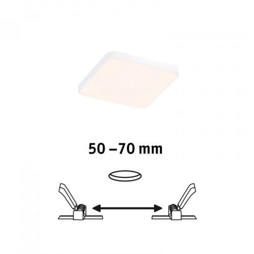 Paulmann Veluna Edge IP44 3000K stmievateľné 9x9cm