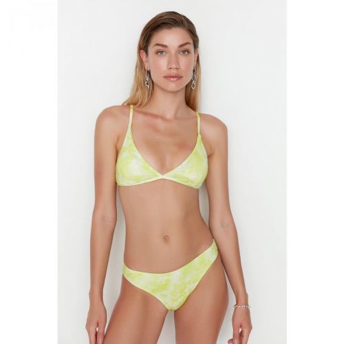 Trendyol Yellow Tie Dye Bikini Bottoms