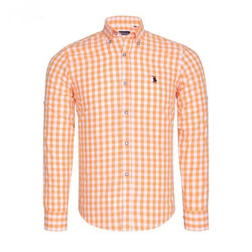 G756 DEWBERRY MEN'S SHIRT-LIGHT ORANGE