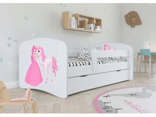 Dětská postel Babydreams princezna a poník bílá