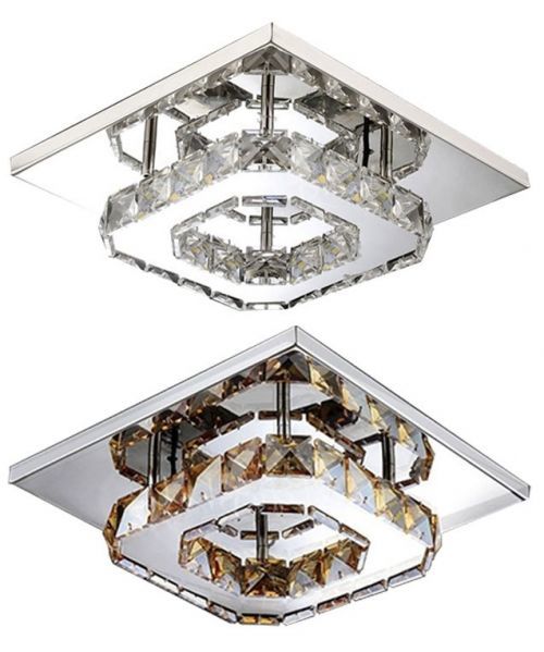 Stropní hranaté svítidlo Plafon Glamour 8W APP405-C APP406-C